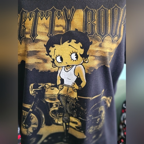 BETTY BOOP Biker T-Shirt - Picture 3 of 7